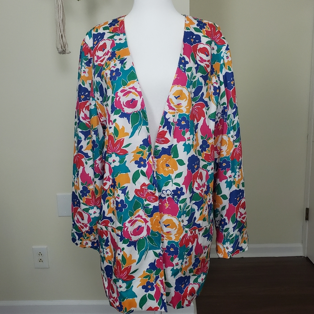 Vintage Floral Blazer